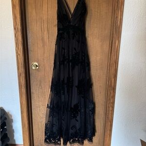 Windsor Black Lace Maxi Dress